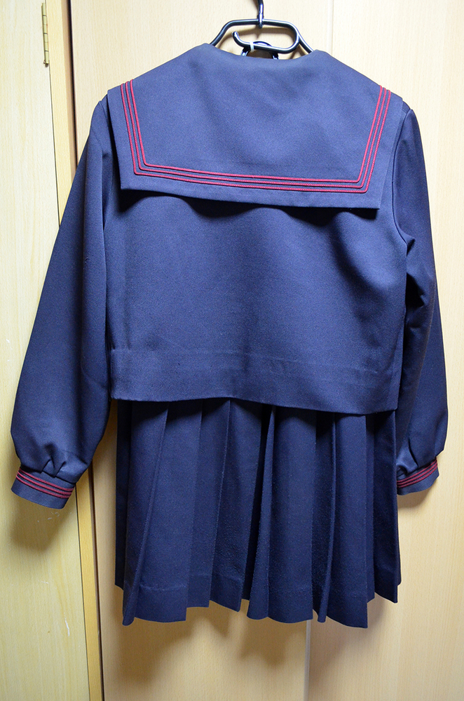 制服市場 滋賀県 野洲市立野洲北中学校冬セーラー上下