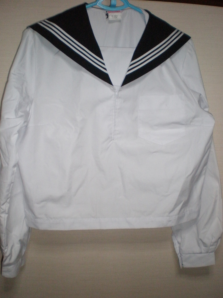 制服市場 兵庫県姫路市安富中学校 女子制服 セーラー服 長袖 175Aサイズ 大きいサイズ