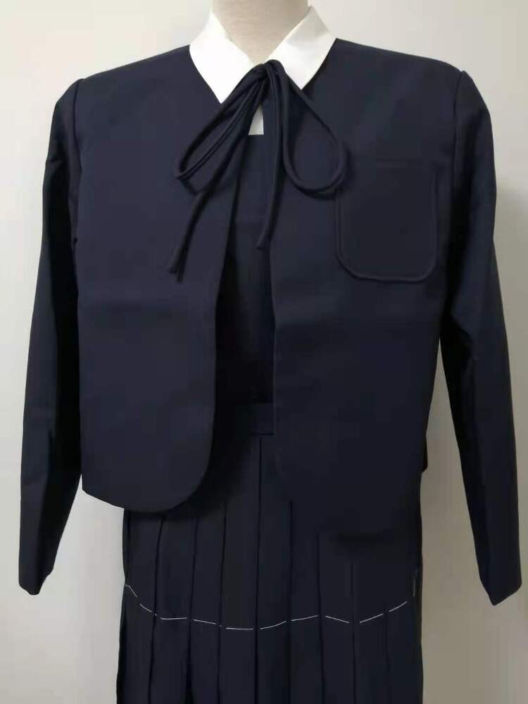 三重県 宇治山田商業高校 旧制制服 女子冬セット物紺色3 点 新品