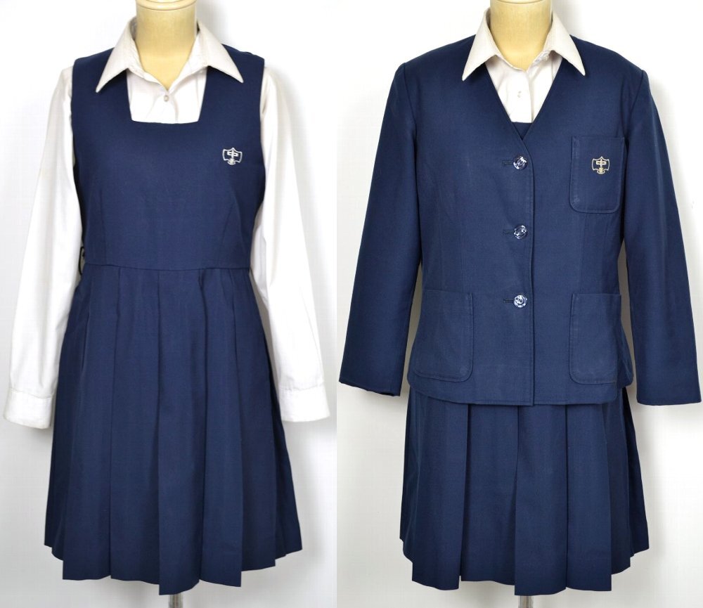 東京都あきる野市立 東中学校 襟なしブレザー冬服夏ジャンパースカート