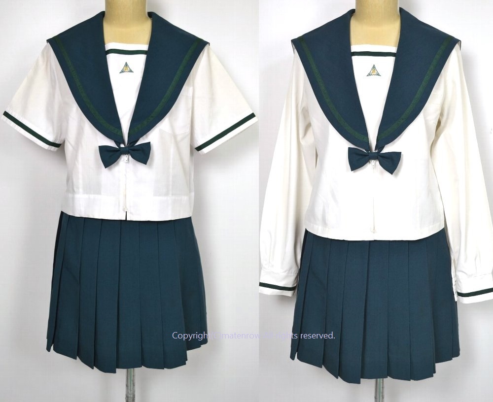 制服市場 千葉県立 成田国際高等学校 中間夏服 リボン 前開き