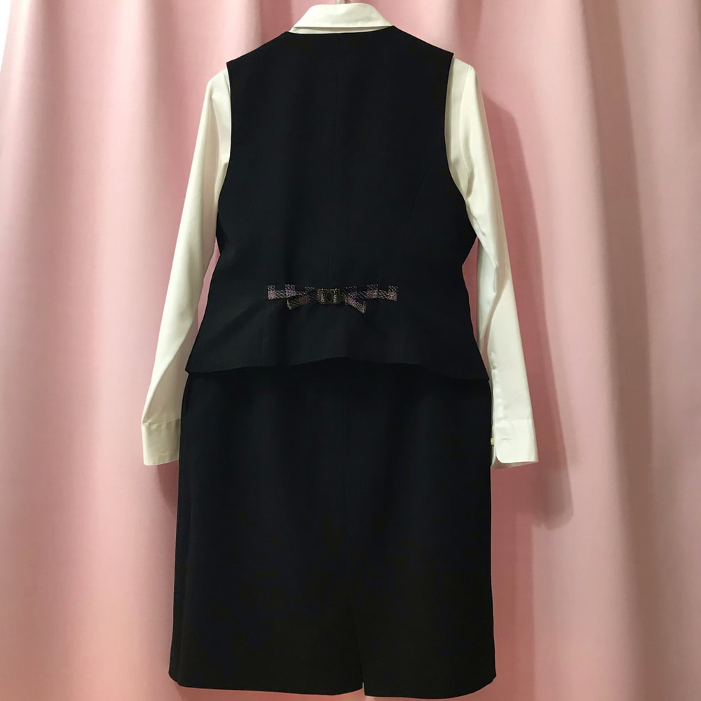 福岡県 イベントコンパニオン【旧制服】ジャケットとベストとタイトスカート 冬制服セット 11号サイズ 送料込