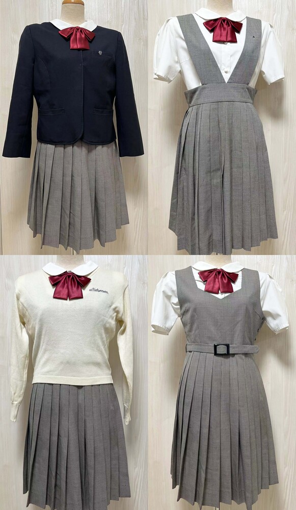 奈良県 西大和学園高校 旧制服 ボレロ 千鳥格子ジャンパースカート 