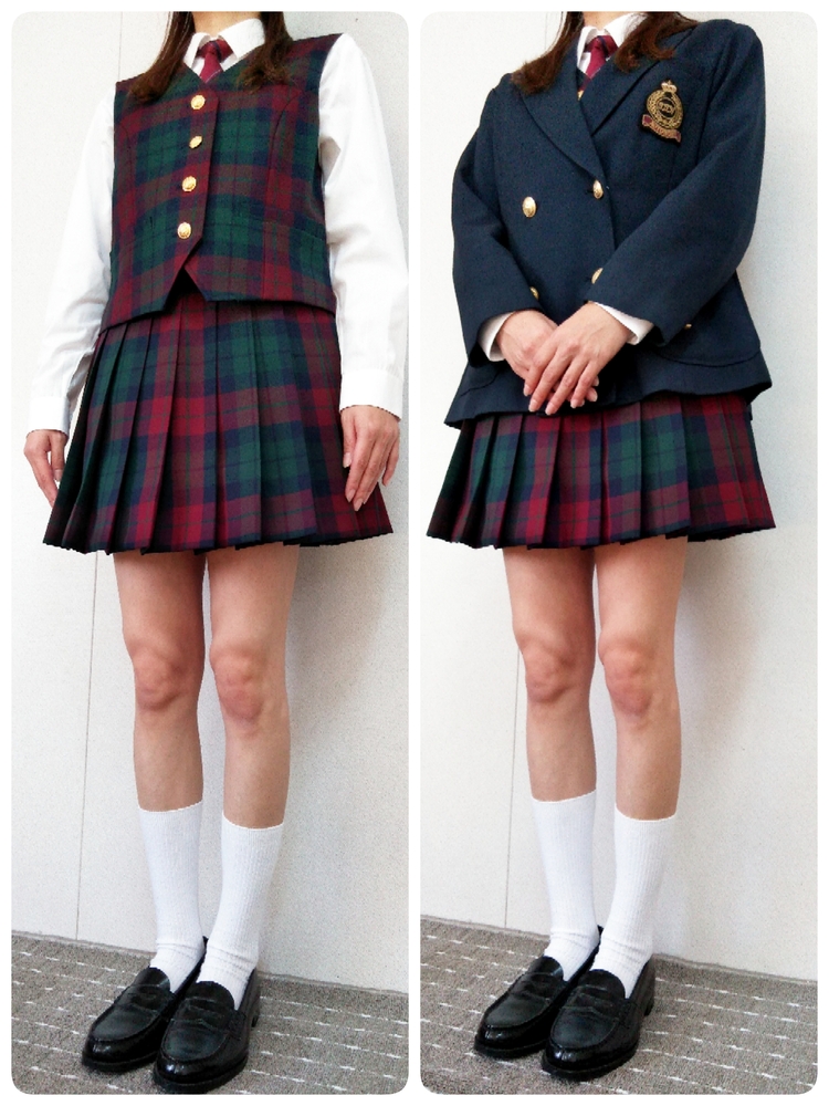 制服市場 熊本県 春爛漫ミニスカ祭!!熊本県立玉名工業高校冬激ミニスカセット華やかレッド&グリーン基調