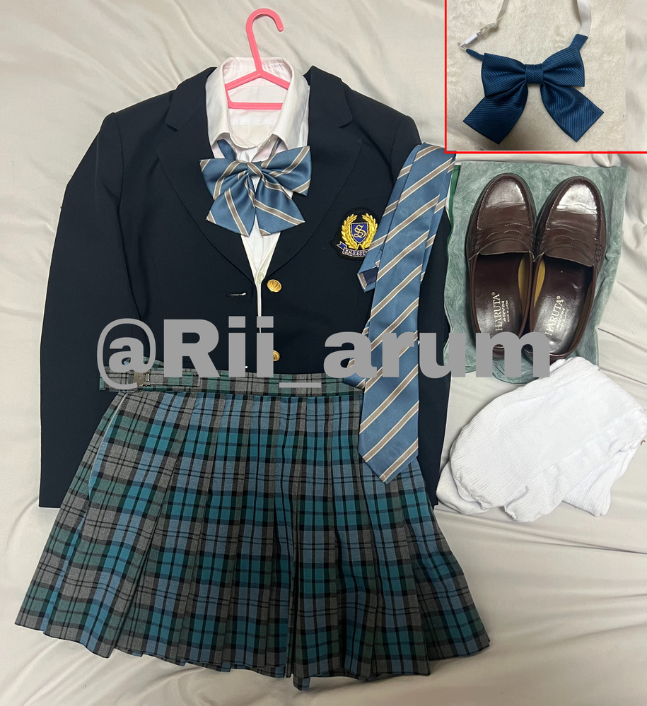 神奈川県 神奈川県 新栄高校 指定品現行制服 1式(5点)＋制服小物 4点