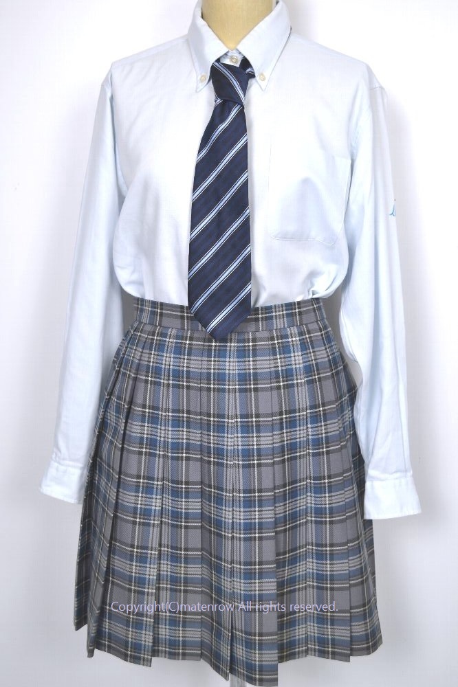制服市場 - 神奈川県 湘南学院高等学校 冬スカート 長袖ブラウス