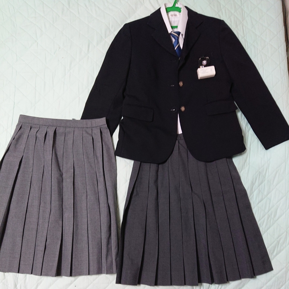 岡山県 岡山市立京山中学校 女子制服セット 名札付 Lサイズ 美品 レア 高校