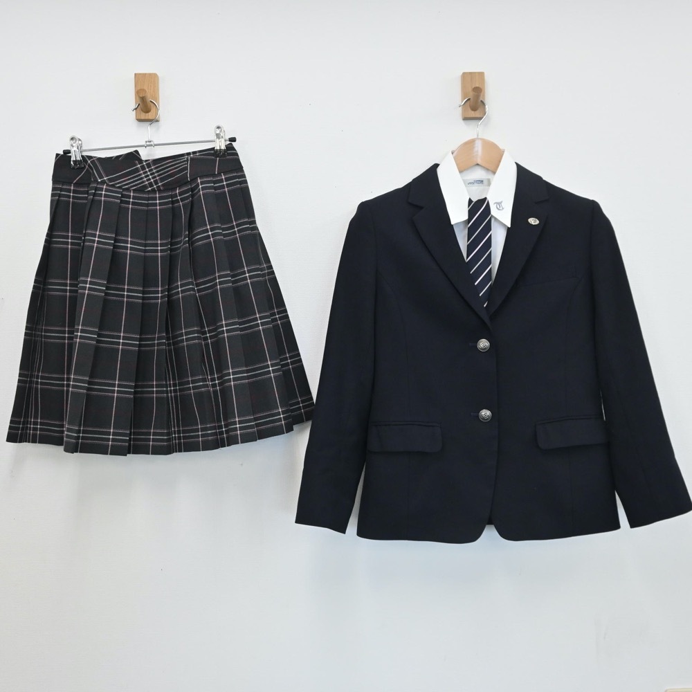 制服市場 宮城県 富谷高等学校 女子制服 4点 sf008221