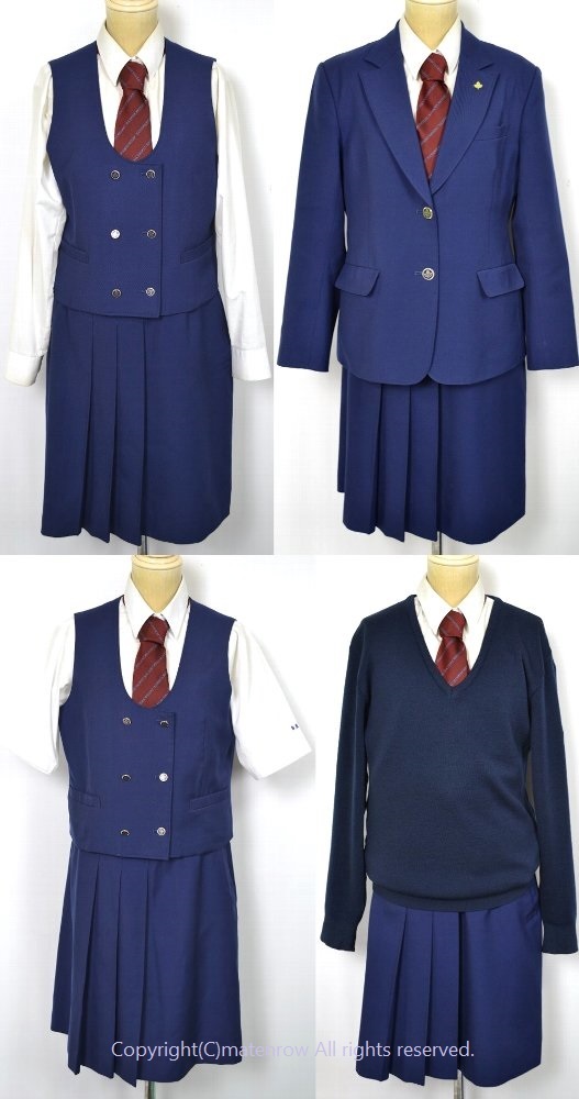 埼玉県立 狭山経済高等学校 ブレザー冬服夏服 ネクタイ 校章