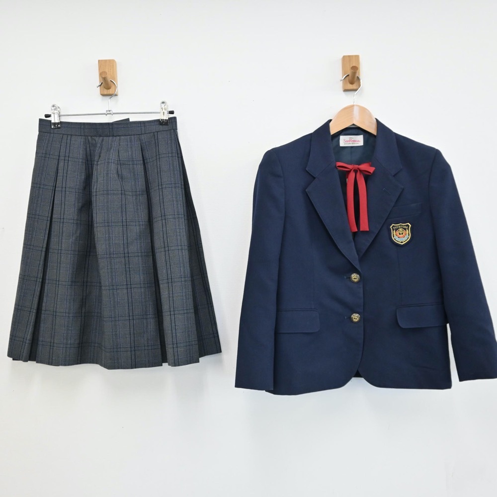 制服市場 山形県 鶴岡市立第五中学校 女子制服 3点 sf008449