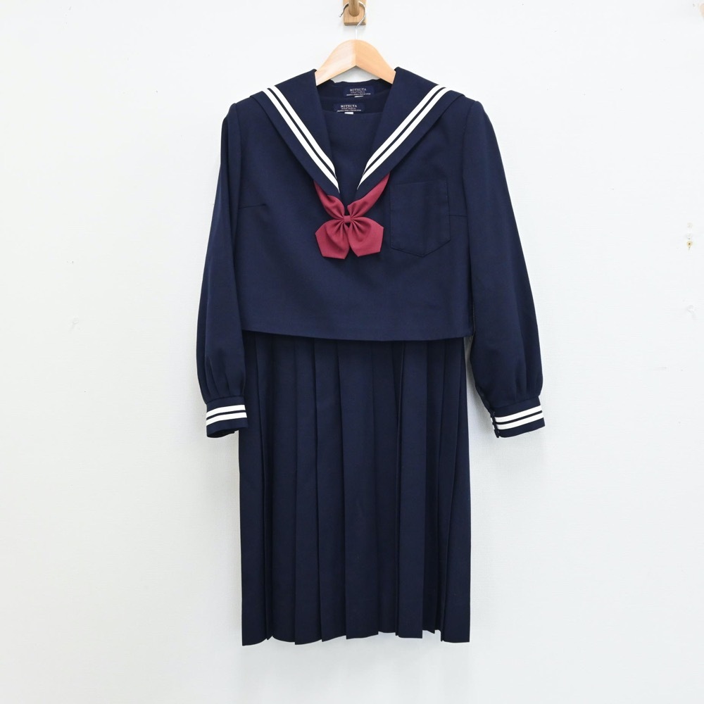 制服市場 熊本県 熊本市立西原中学校 女子制服 3点 sf012911