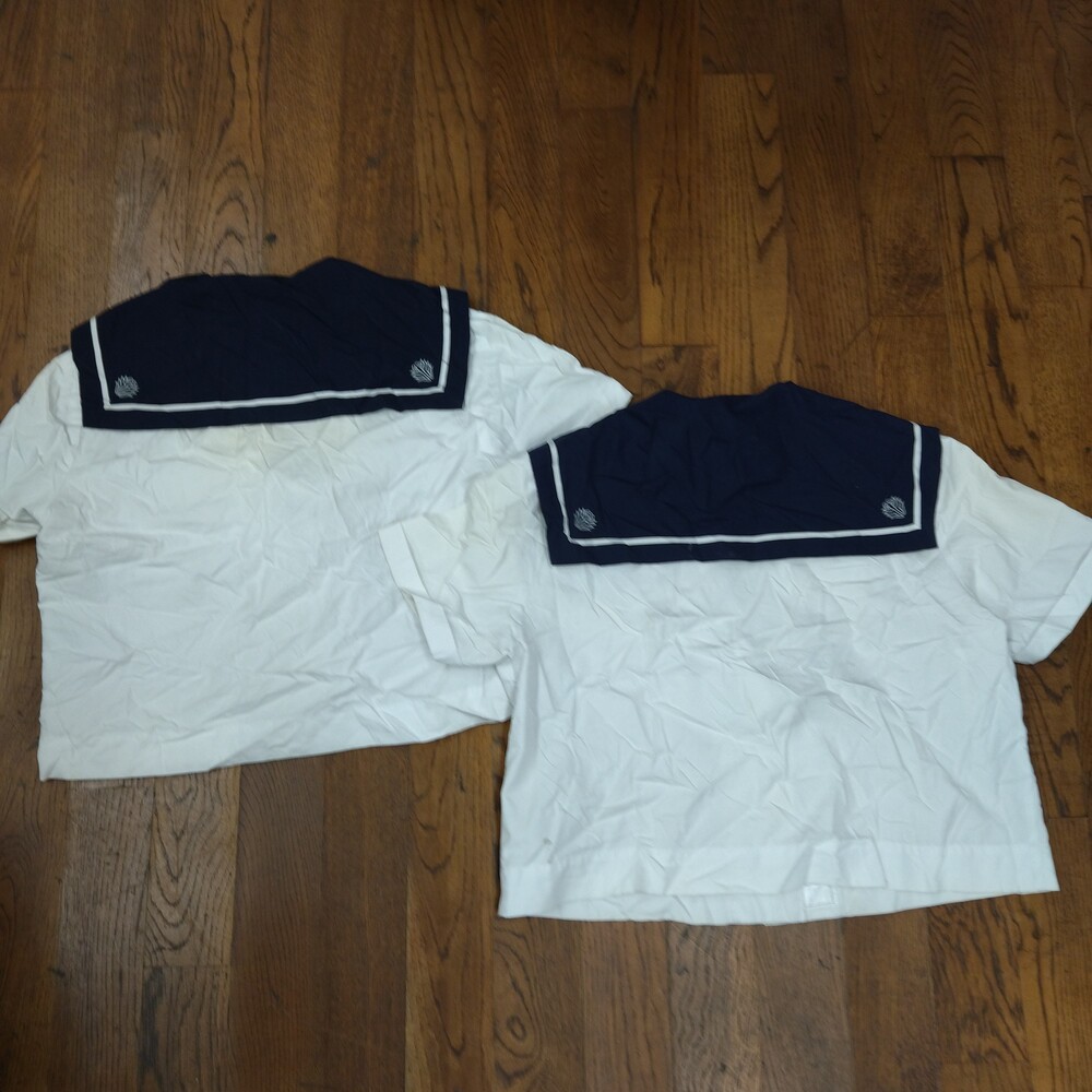 制服市場 佐賀県 成章中学校セーラー服(夏服・半袖) 計6枚 【A334】