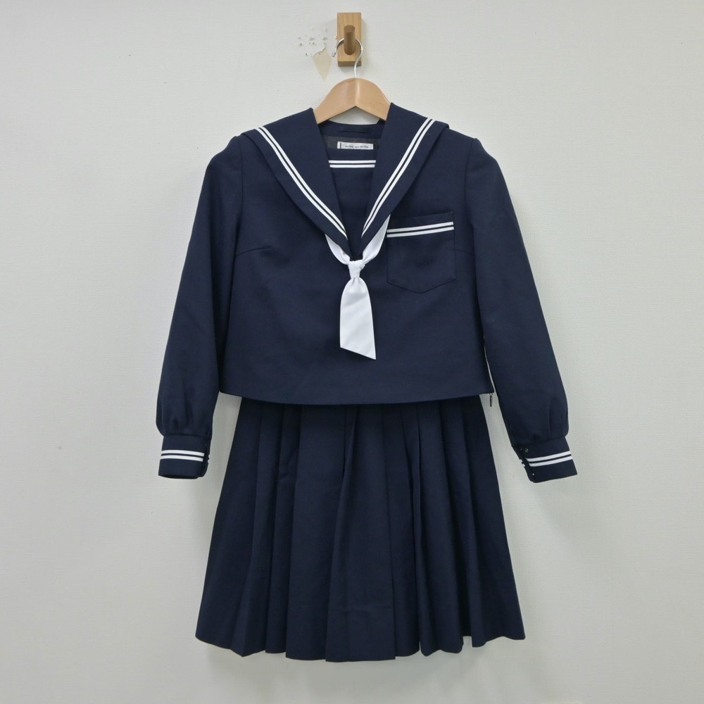 制服市場 大阪府 山直中学校 女子制服 3点 sf015040