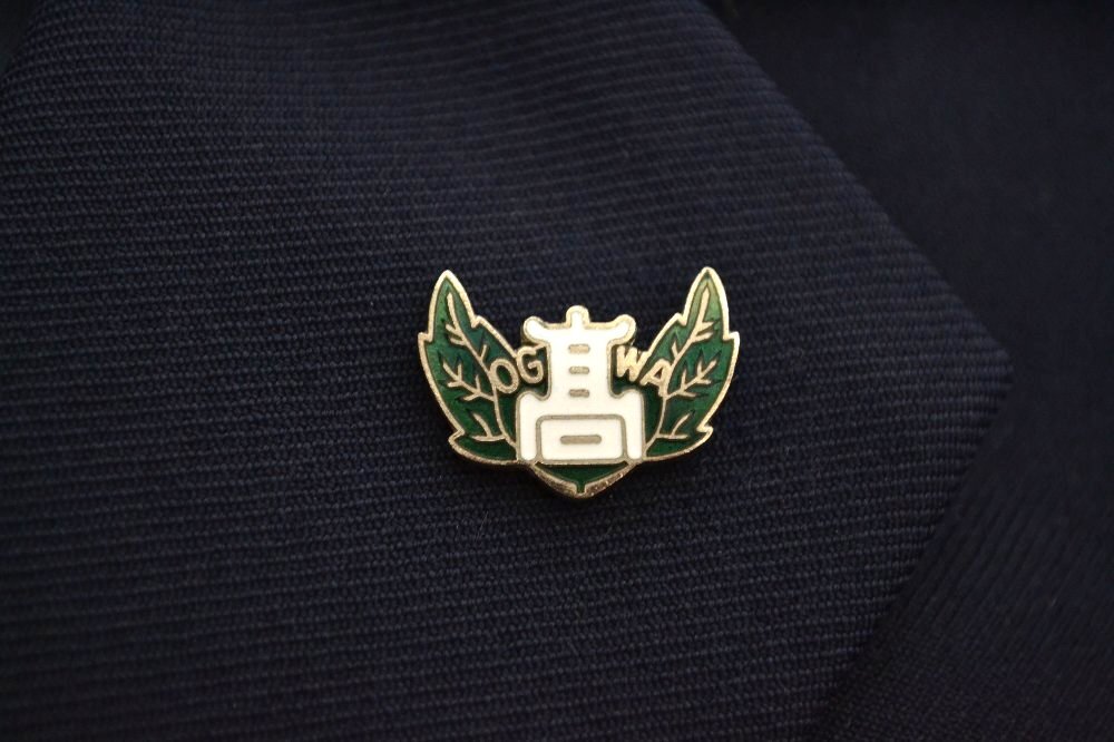 制服市場 大size 埼玉県立 小川高等学校 ブレザー冬服 校章＊V7010