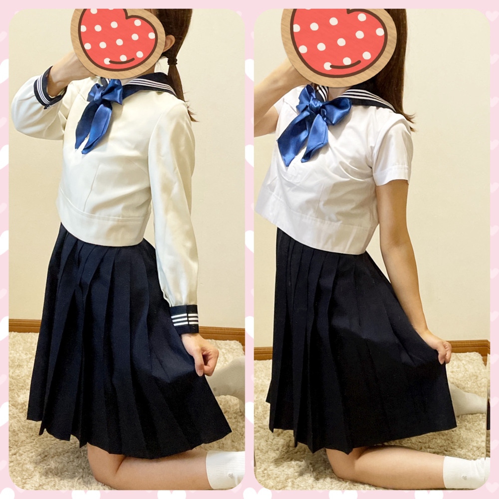 東京都 東京女学館高校 制服・セーラー服 冬夏セット 吊りベスト付き