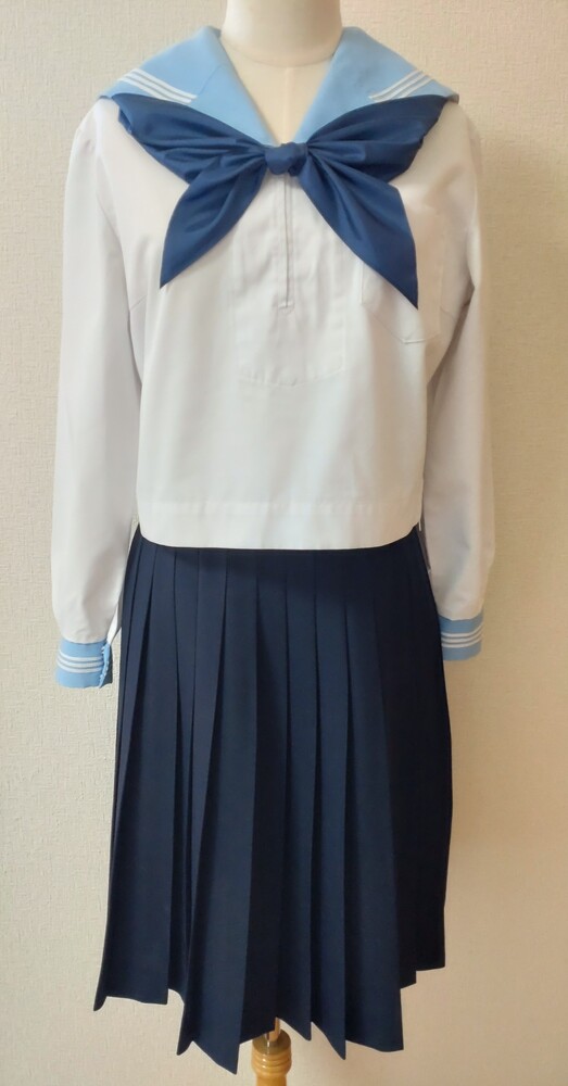 高知学園 中学 高校 水色襟 セーラー 中間服