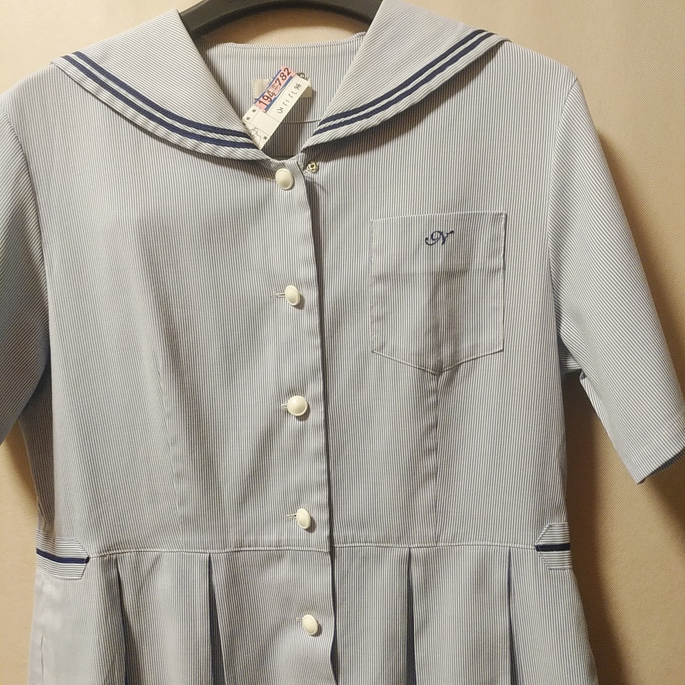 福岡県 中村学園女子中学高校 セーラーワンピース 旧制服 170A