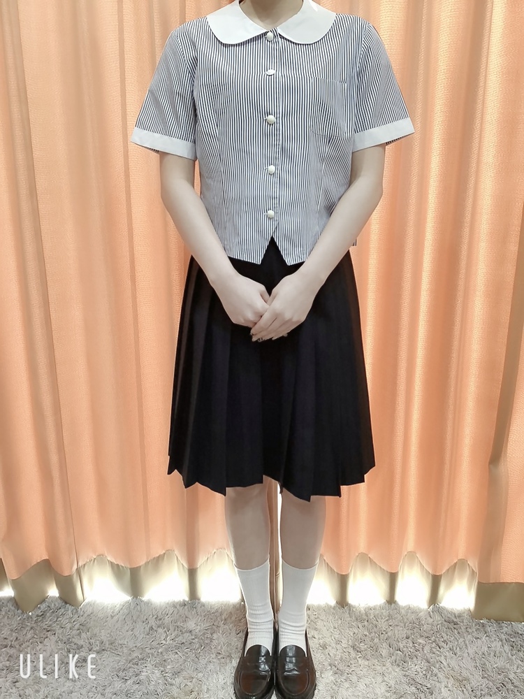 宮崎県 美品!!宮崎県立都城農業高校夏服セット体操服付全指定特徴的ストライプブラウス