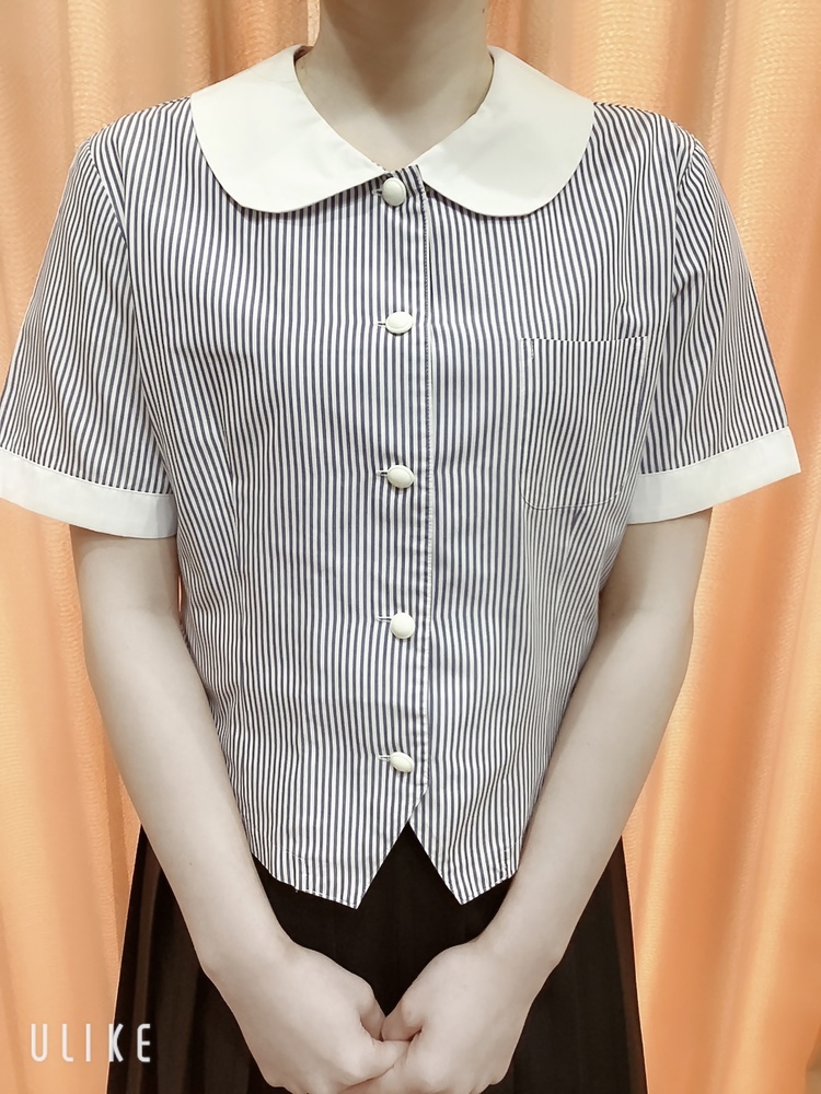 宮崎県 美品!!宮崎県立都城農業高校夏服セット体操服付全指定特徴的ストライプブラウス