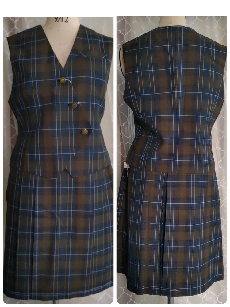 制服市場 北海道 【新品・LLサイズ】札幌市立平岡中学校 3点セット お洒落なチェック制服