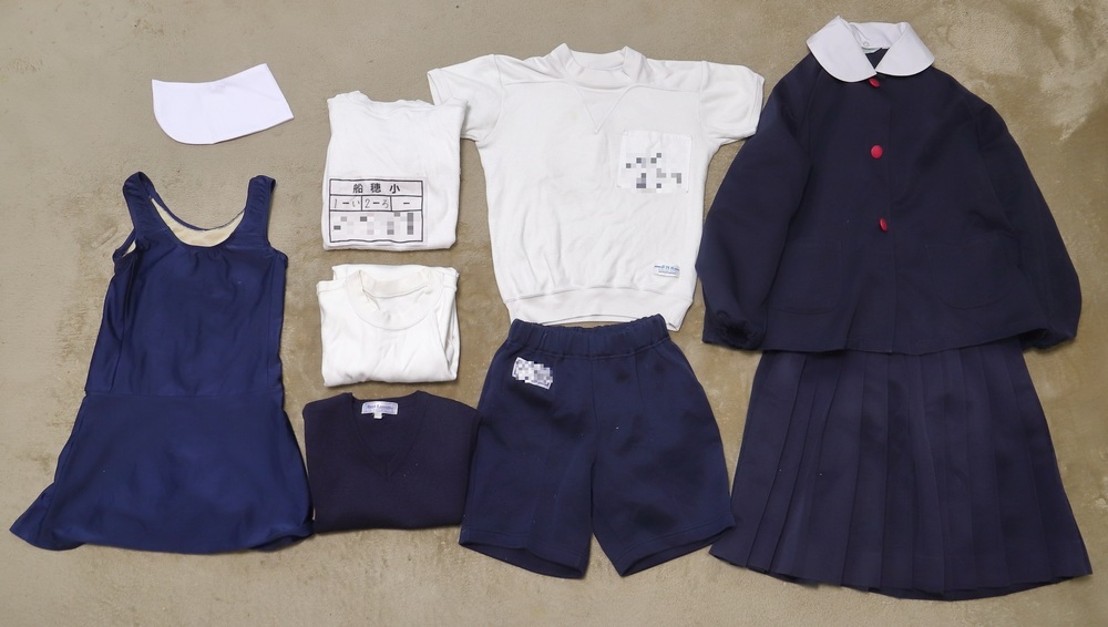 制服市場 岡山県 倉敷市立船穂小学校 制服・体操服・水着・ランドセル他 豪華15点セット 記名あり