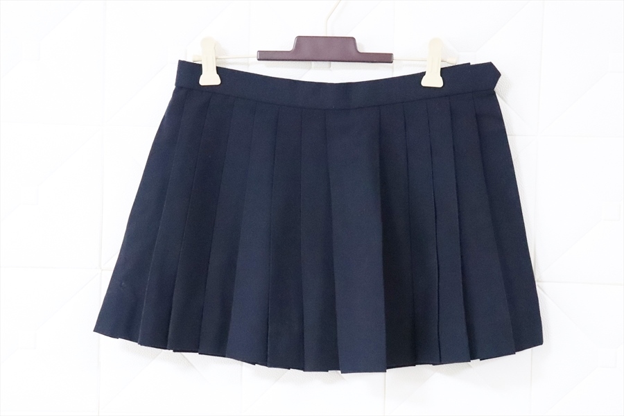制服市場 - [不明] 高校 女子 制服 マイクロミニスカート 紺色 夏服