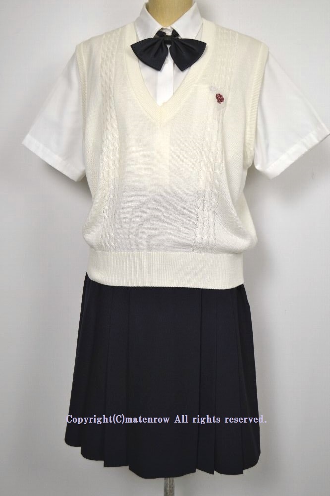 良品 東京都 早稲田実業学校高等部 夏服 M.YURIKO