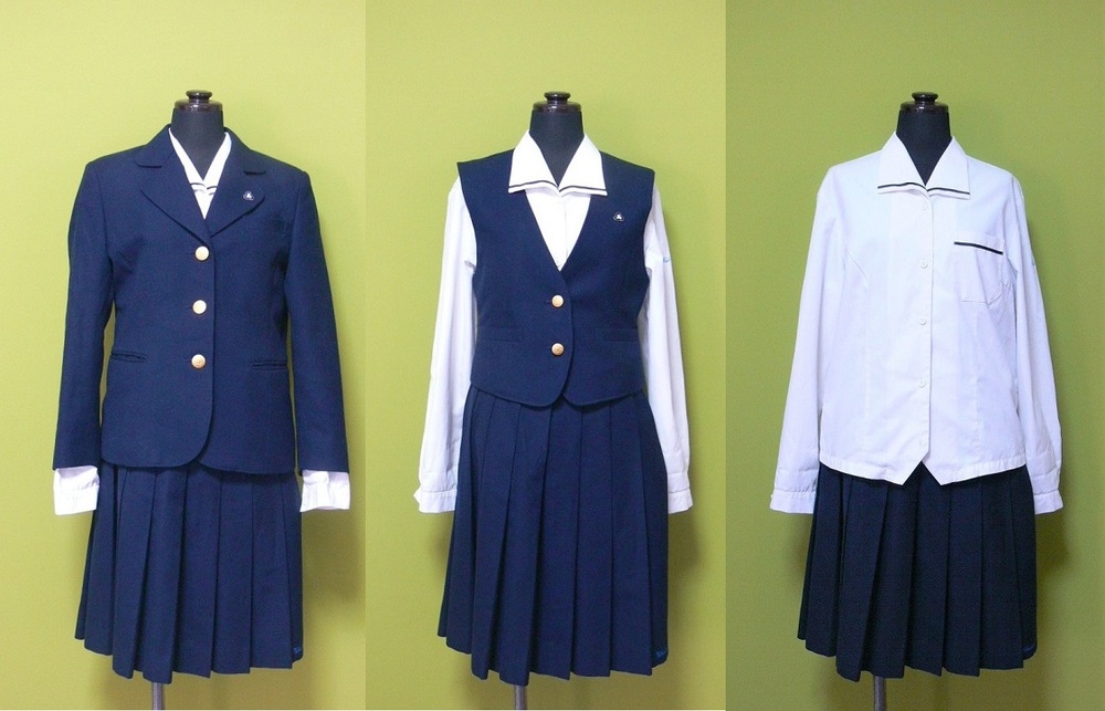 制服市場 奈良県 518B 県立二階堂高校 ベスト＆ブレザー