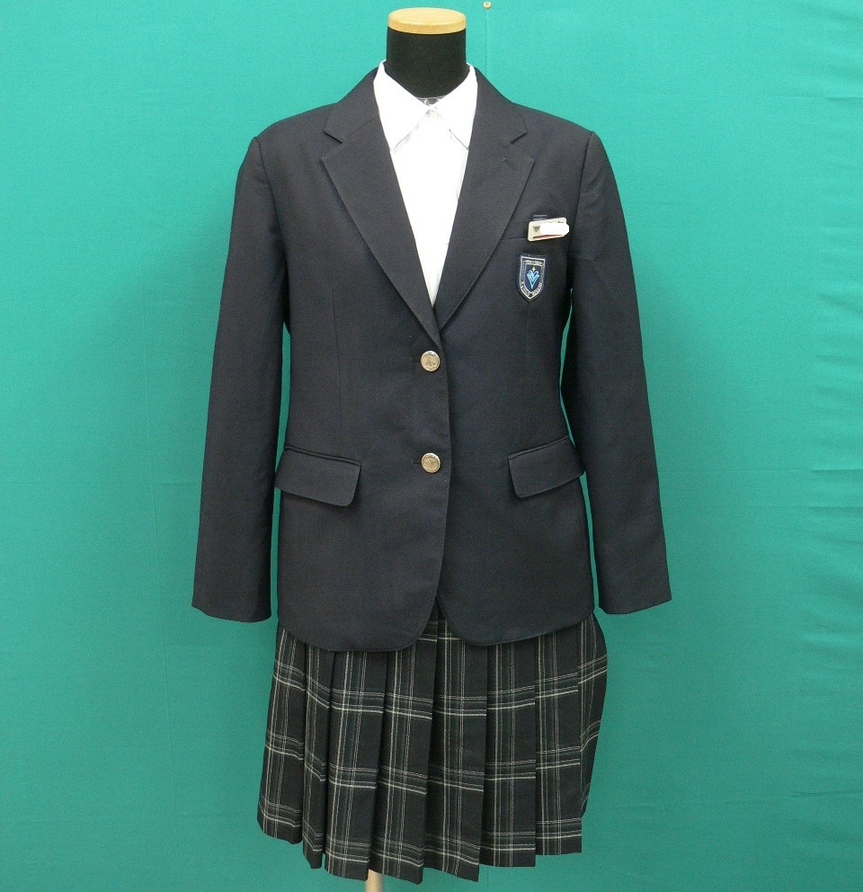 制服市場 大阪府 4905 《大阪市立 南港南中学校》紺系ブレザー制服冬セット サイズ160A