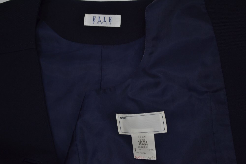 ブレザー冬服 裏地付き ELLE ECOLE 不明＊T0019