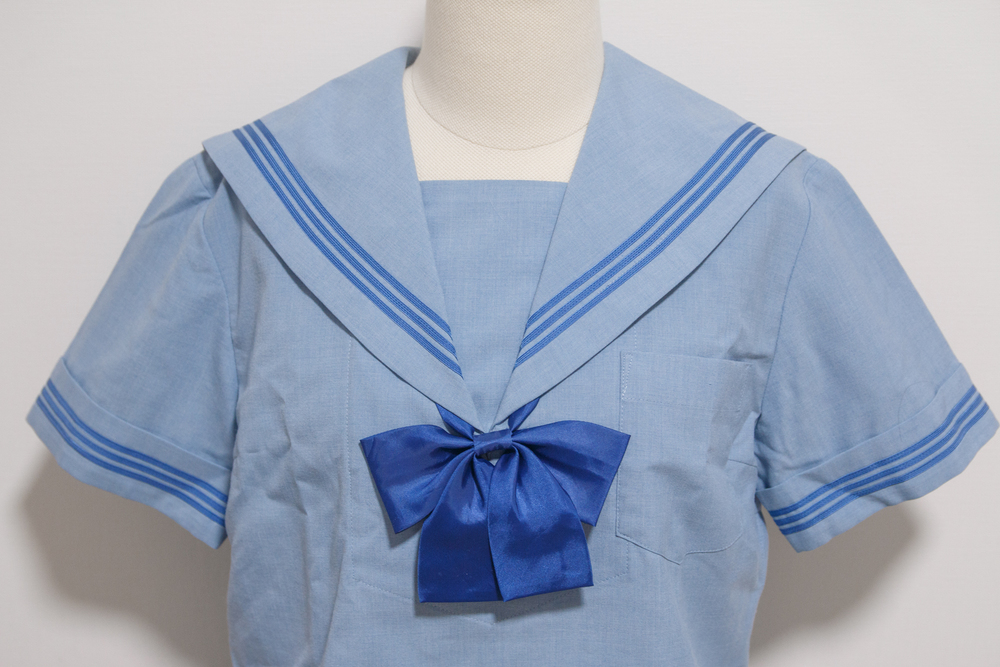 熊本県 大 size 天草市立本渡中学校 セーラー服 夏制服上下セット