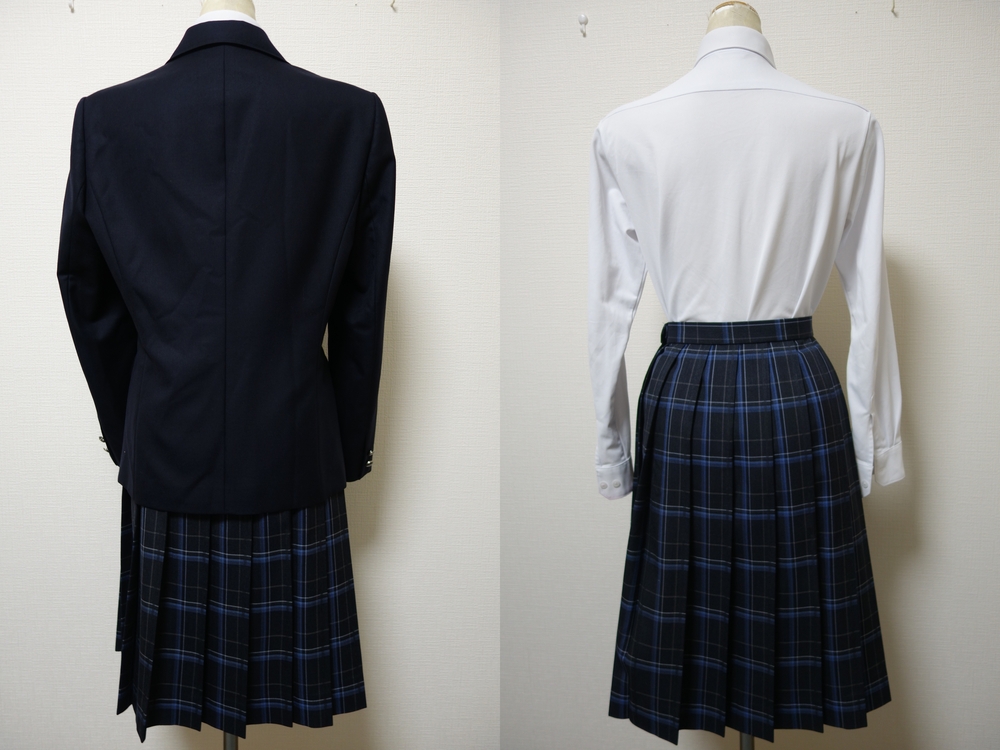 大阪府 894 大阪府立 東淀川高校 （現行制服）ブレザー＆チェックスカート（冬）指定ブラウス L W72