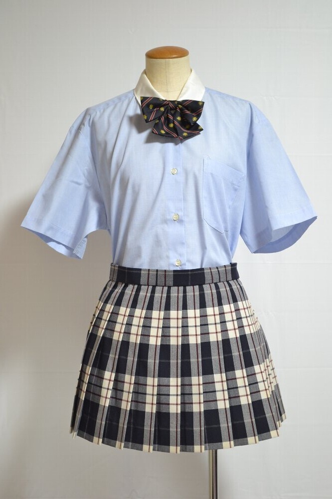 東京都 豊島学院高等学校 夏服 リボン＊T0689