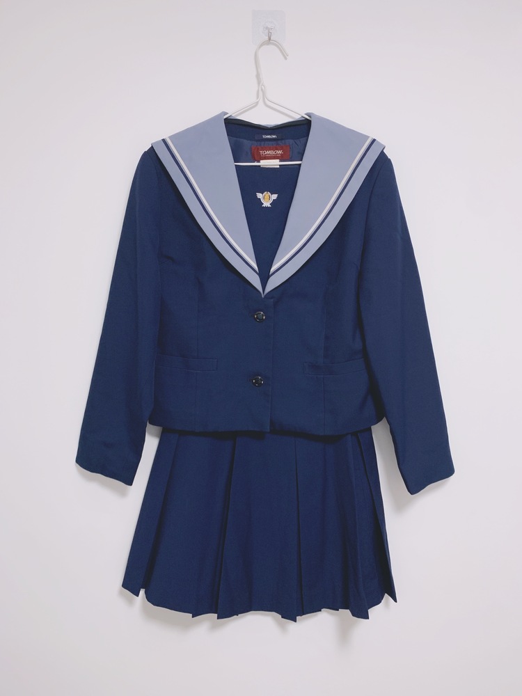 千葉県 君津市立周西南中学校 セーラー冬服