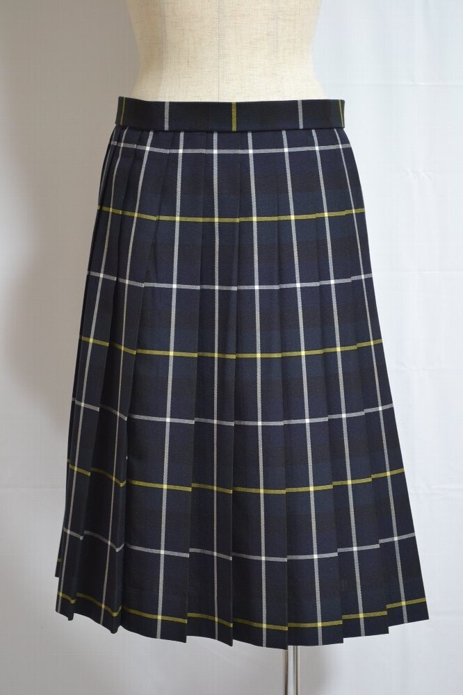 制服市場 良品 大size 群馬県立 新田暁高等学校 夏スカート＊T0753