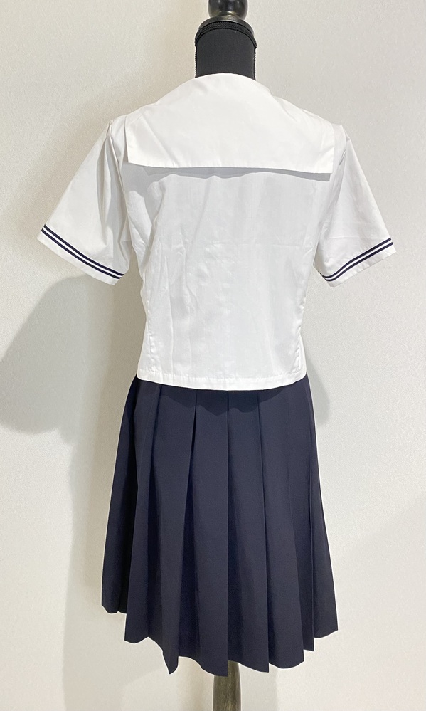 岡山県 大安寺中等教育学校【現行制服サイズ170A】夏・中間セーラー服セット