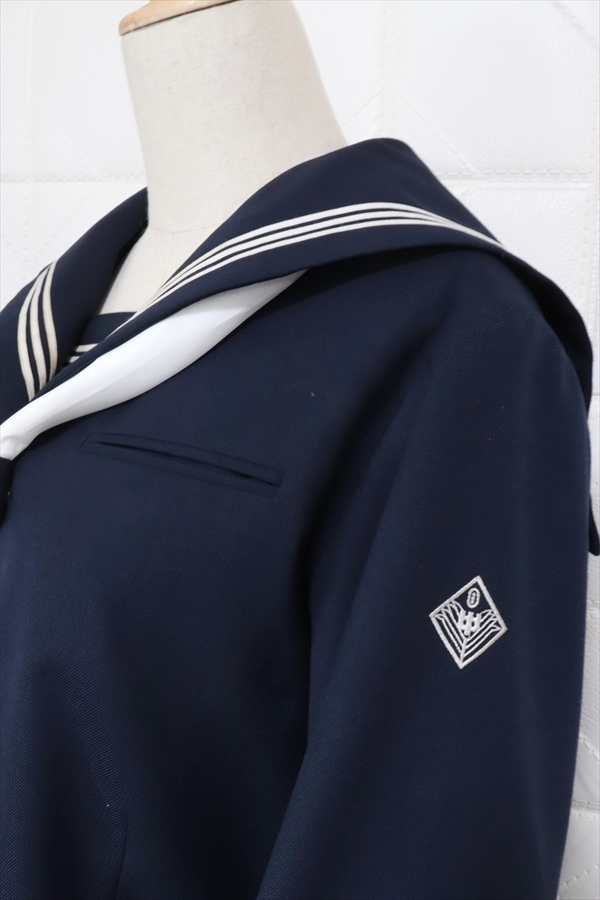 制服市場 埼玉県 越谷市立 越谷南中学校 女子 制服 セーラー服 冬服上下セット 165B