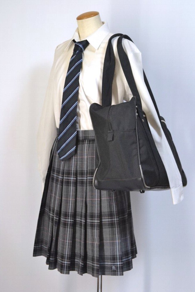 東京都 錦城学園高等学校 夏服 ネクタイ スクールバッグ＊T2336