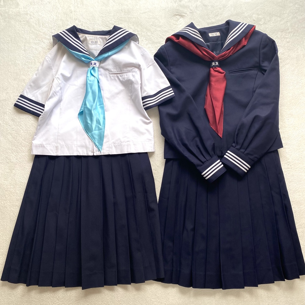 東京都 昭和女子大学付属昭和中学校 ELLE製 セーラー 制服 冬服 夏服 スカーフ